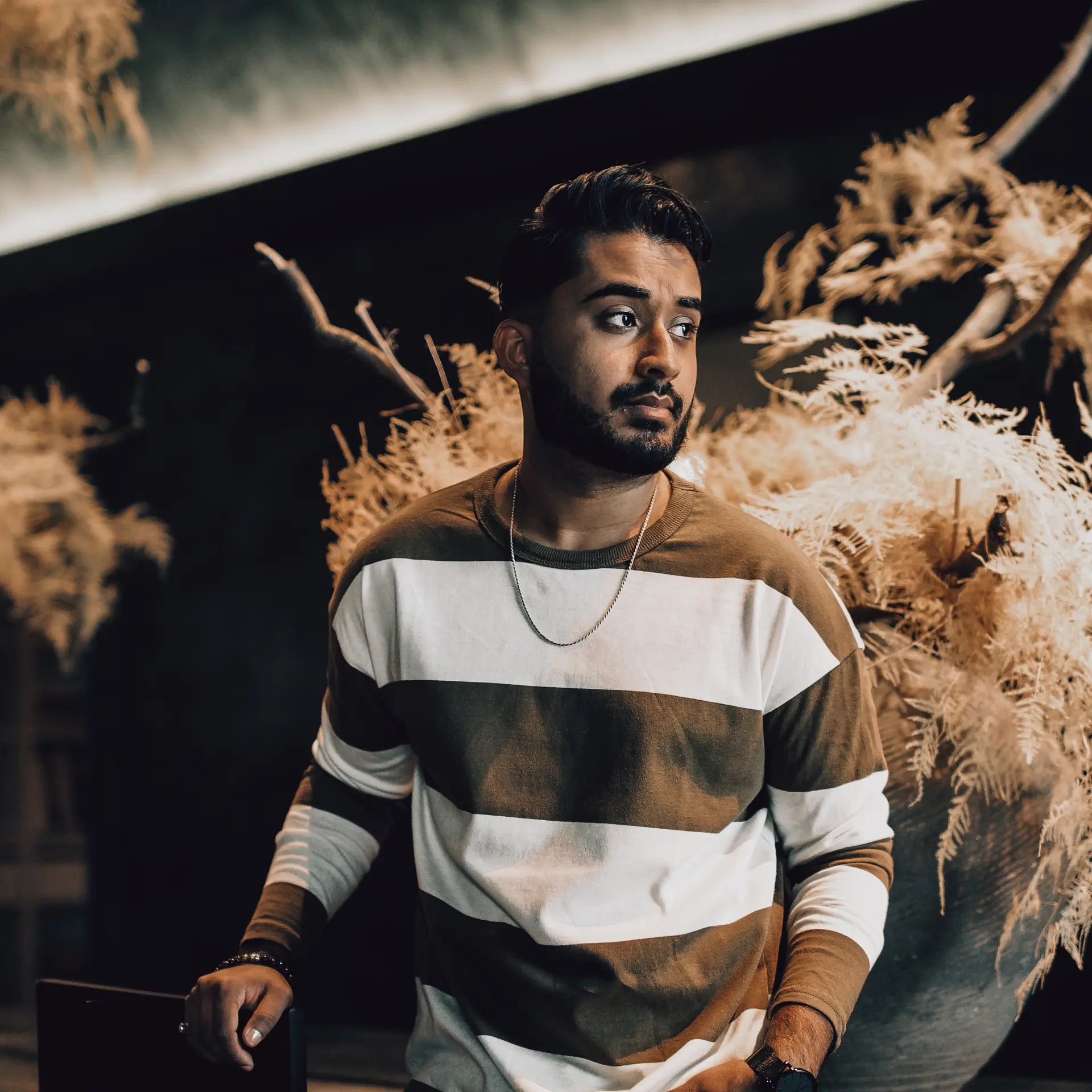 Rushi D. Amin, founder of The R.D.A. Studio, in the studio